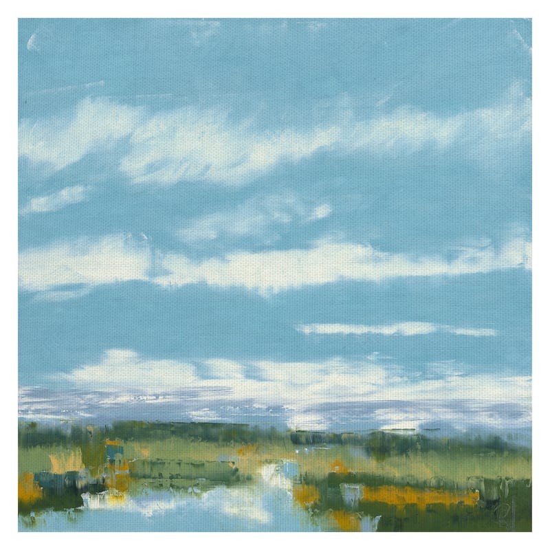 Sideral Day by Ronda Waiksnis Canvas Art Print