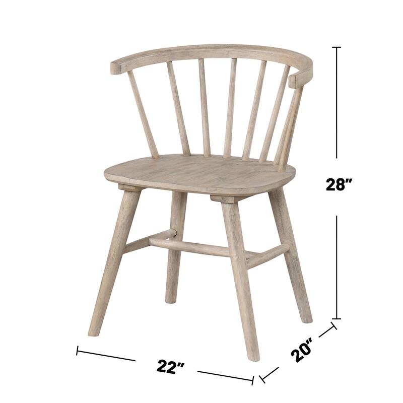 5 Piece Wooden Dining Set with Shaker Legs
