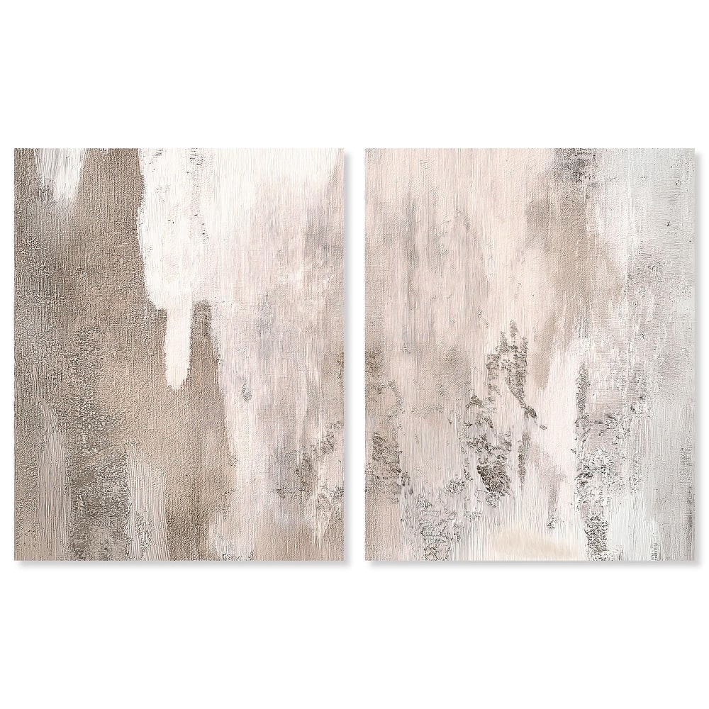 Striated Texture II Canvas Set of 2 by Art Remedy, Gallery Wrapped