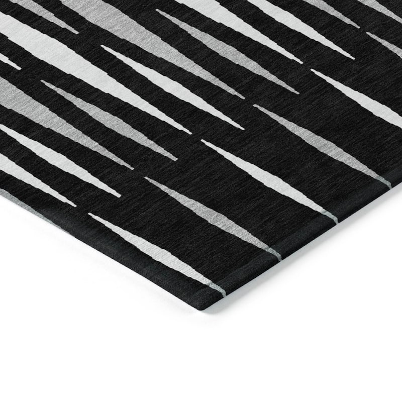 Machine Washable Indoor/ Outdoor Chantille Mosaic Contemporary Rug