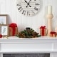 preview thumbnail 3 of 1, 16" Flocked and Glittered Pine Candelabrum with 35 Multicolored Lights