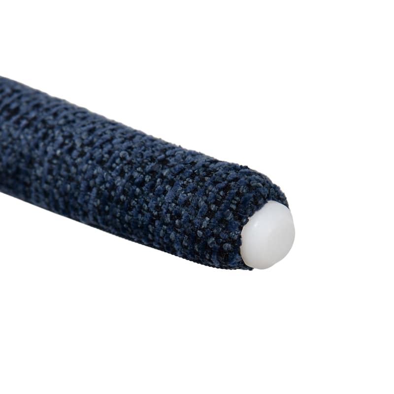 Modern 18" W Upholstered Dining Chair Fully Assembly Design Iron Legs