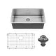 preview thumbnail 2 of 7, Karran 30" Undermount Large Single Bowl Stainless Steel Sink Kit