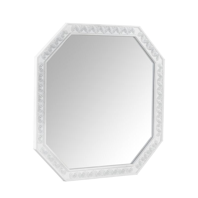 Retro Makeup Desk with Large Mirror, 3-Drawer Dressing Table