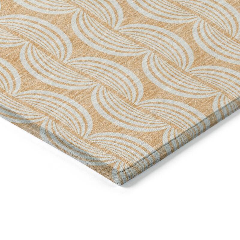 HomeRoots Ogee Transitional Rectangle Outdoor Rug