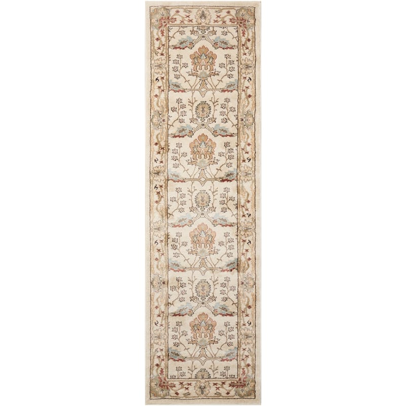 Nourison Walden Traditional Persian Floral Bordered Area Rug