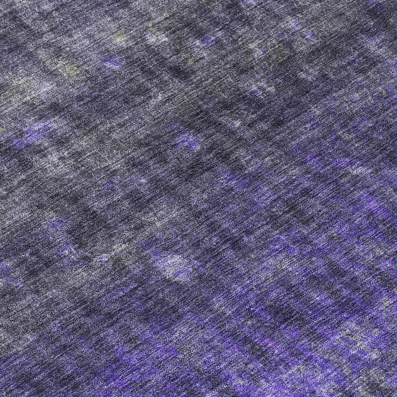 Machine Washable Indoor/ Outdoor Abstract Ombre Chantille Rug