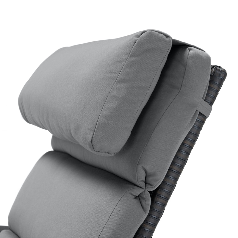 Barcelo 2 Piece Sunbrella Outdoor Patio Chaise Lounges Set