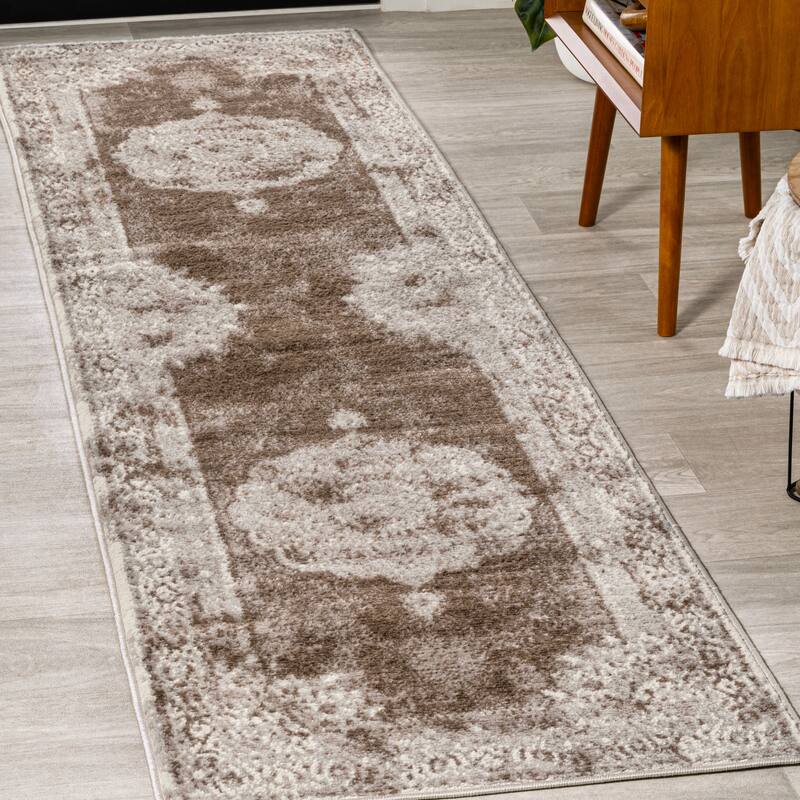 JONATHAN Y Rosalia Cottage Medallion Area Rug