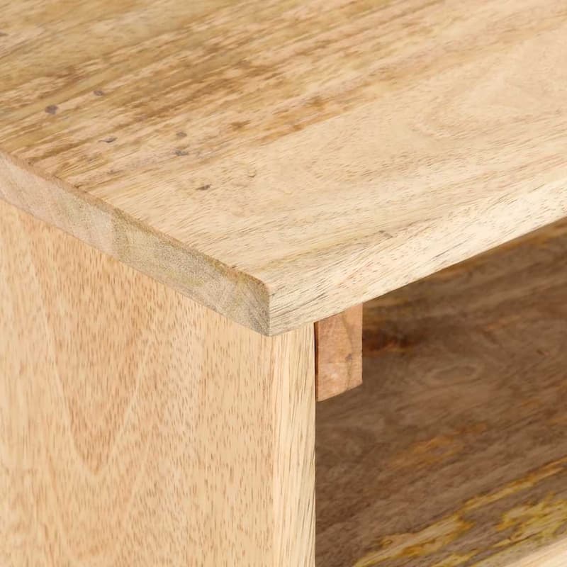 vidaXL TV Cabinet 55.1"x11.8"x19.7" Solid Mango Wood