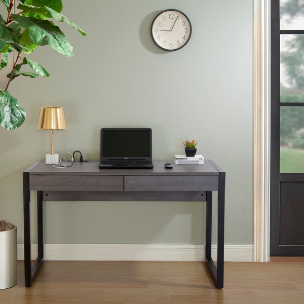 Sohl furniture writing desk with sale outlet and usb ports