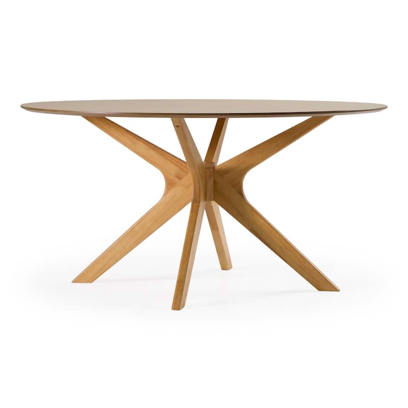 Modrest Prospect Modern Round 59" Natural Oak Dining Table