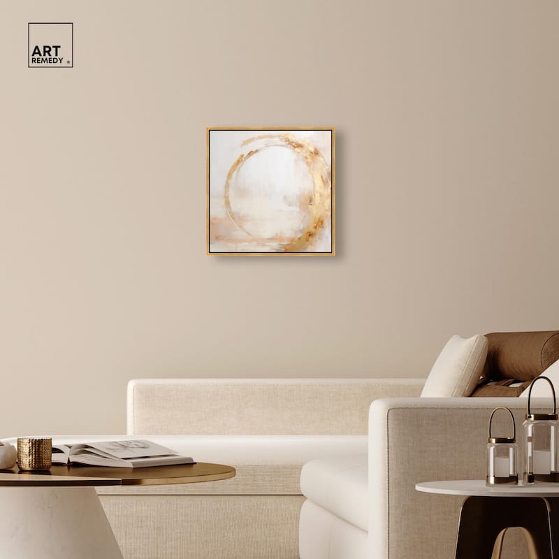 Golden Orb II Canvas by Art Remedy