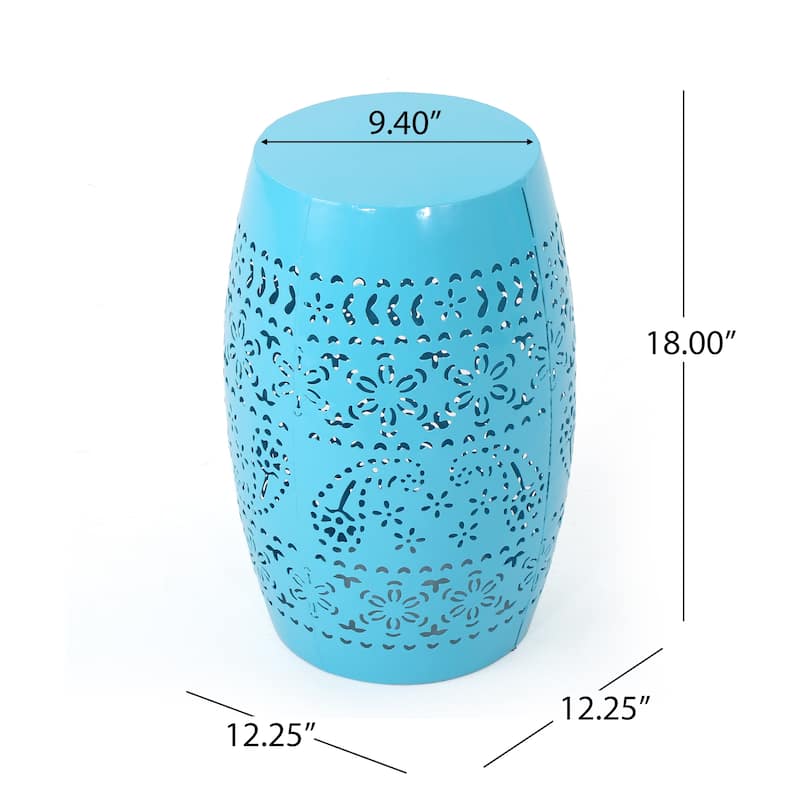 Christopher Knight Home Apollos Indoor 12" Lace Cut Iron Side Table