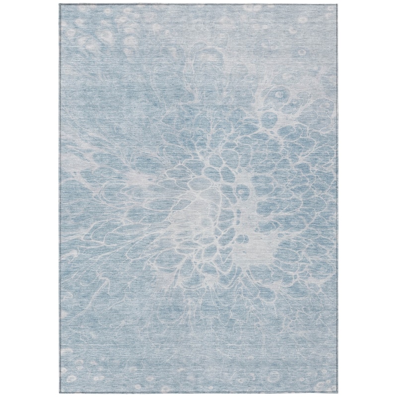HomeRoots Abstract Transitional Rectangle Outdoor Rug