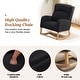 preview thumbnail 53 of 66, HOMYKA 27.3" Wide Rocking Chair for Nursery Room
