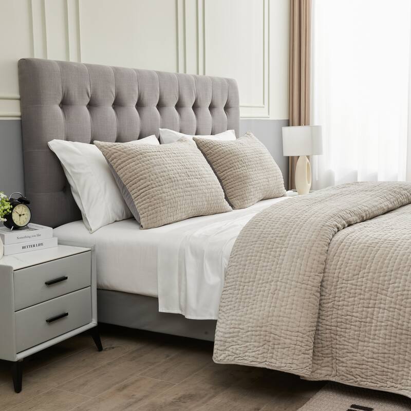 Tamara Cotton Velvet Quilt Set