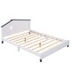 preview thumbnail 15 of 23, Full Size Bed Frame with House Shape Headboard, Platform Bed Full Size, Modern Wood Double Bed Frames for Kids Boys Girls Teens