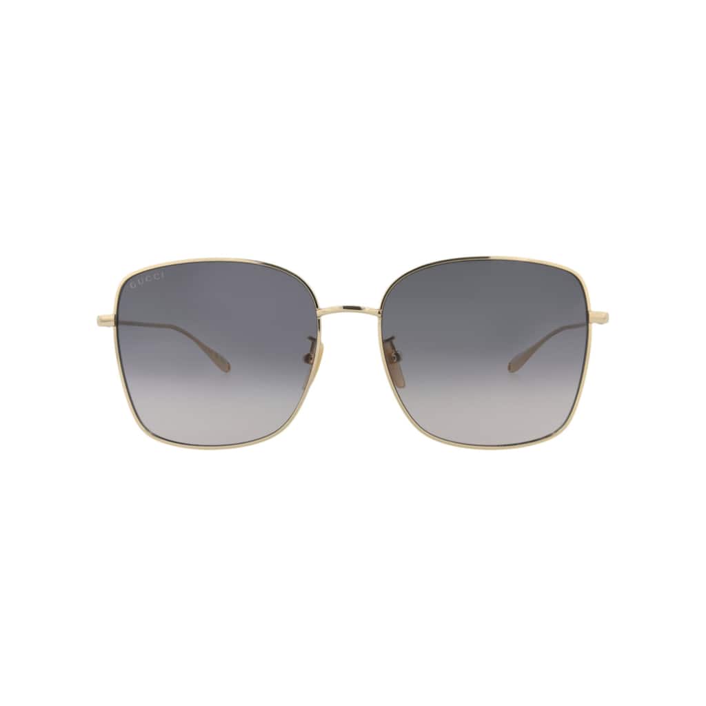 Gucci Square-Frame Metal Sunglasses
