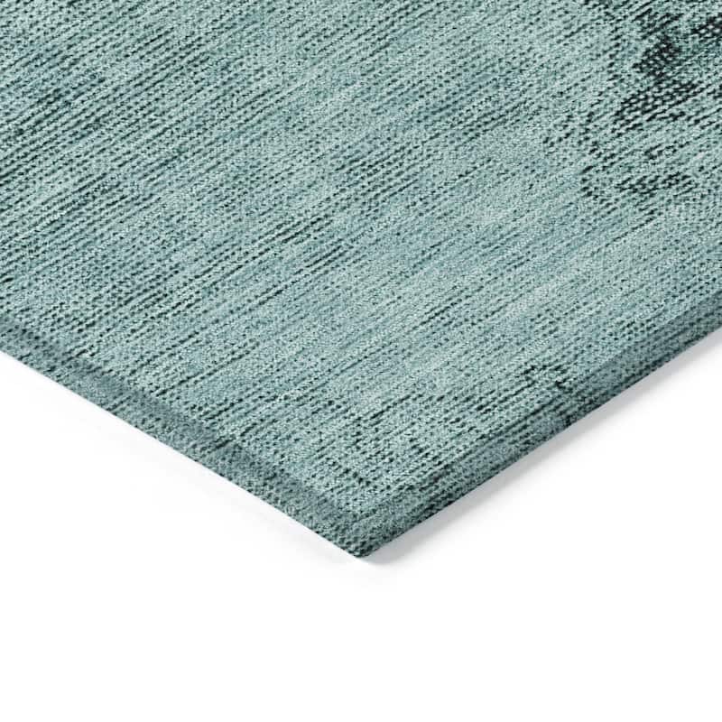HomeRoots Oriental Traditional Rectangle Outdoor Rug