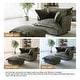 preview thumbnail 49 of 47, 39"W Oversized Chenille Comfy Cloud Chaise Lounge with Ottoman
