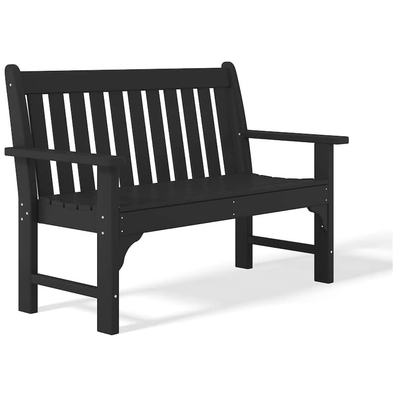 Polytrends Laguna 3-Piece Outdoor Patio Bench Set With Coffee Table