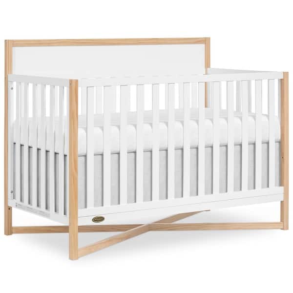 slide 2 of 5, Dream On Me Owen 5-in-1 Convertible Crib, Vintage White Oak - Vintage White Oak Vintage White Oak
