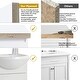preview thumbnail 8 of 23, 18-inch mini bathroom cabinet with ceramic sink