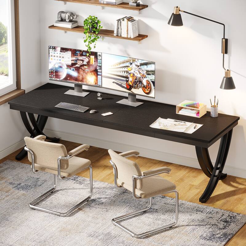 78'' Computer Desk for Home Office, Rectangular Writting Table for Study Room