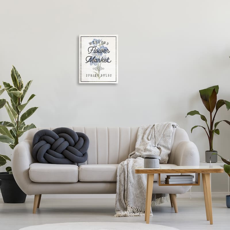 Stupell Weekend Flower Market Canvas Wall Art Design By Lil' Rue