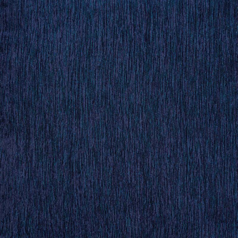 Sevita Navy/Mustard Traditional Damask Polyester Blend Pouf