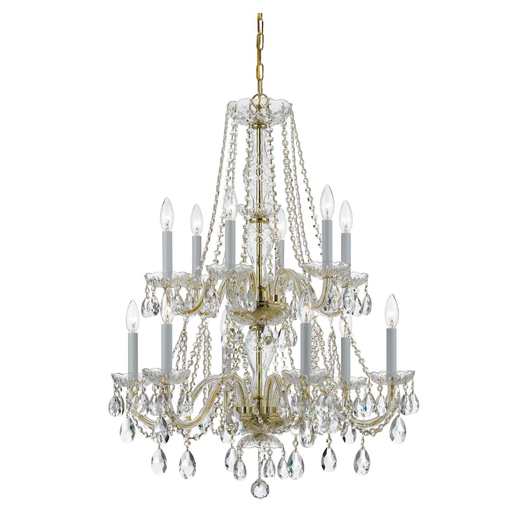 Crystorama Lighting Group Traditional Crystal 12 Light 26" Wide