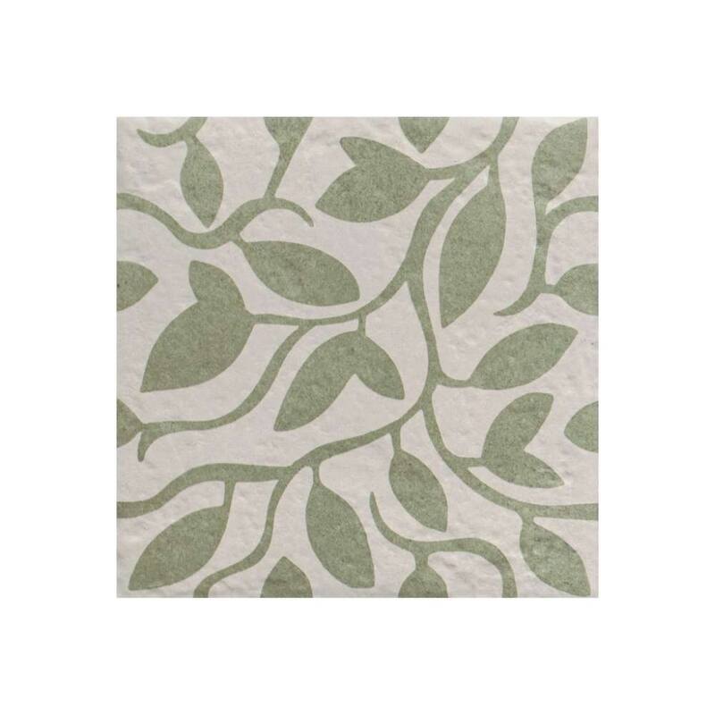 The Tile Life Verity Vine 8x8 Matte Patterned Porcelain Floor & Wall Tile