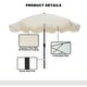 preview thumbnail 25 of 49, Clihome 9 Ft. Bohemian Fringed Patio Market Umbrella