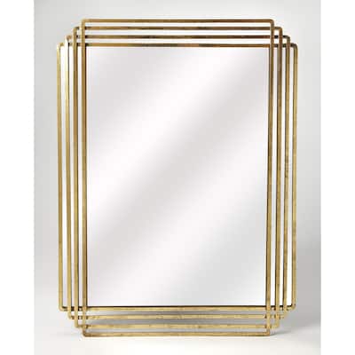 Butler Uptown Gold Rectangular Wall Mirror