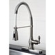 preview thumbnail 5 of 5, Kingston Brass American Classic Single-Handle Pre-Rinse Kitchen Faucet Brushed Nickel