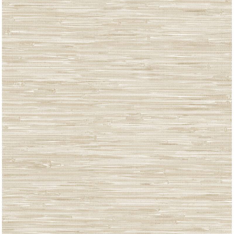 A-Street Prints Exhale Dove Woven Faux Grasscloth Wallpaper