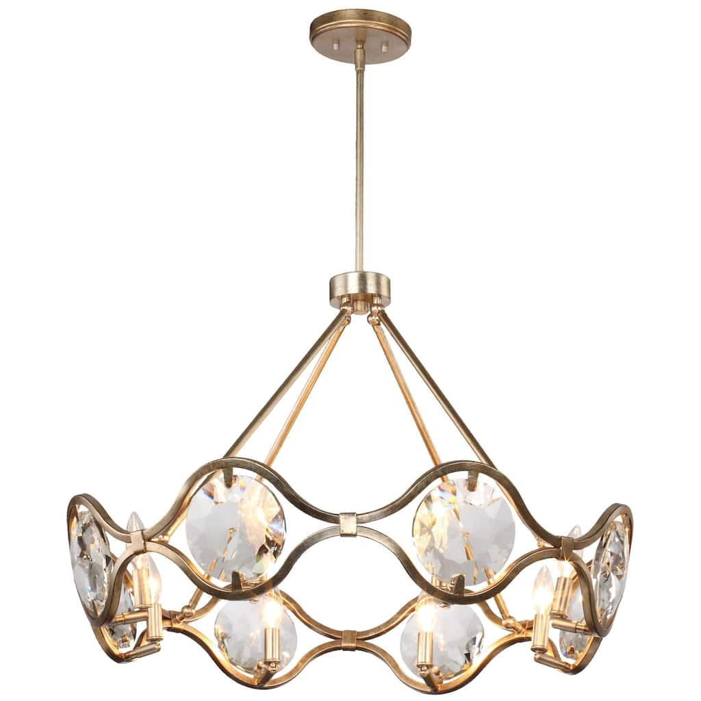 Crystorama Lighting Group Quincy 8 Light 29-1/2" Wide Taper Candle