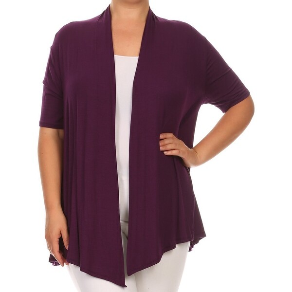 women plus size short sleeve sweater casual cover up plum free plus size short sleeve sweater