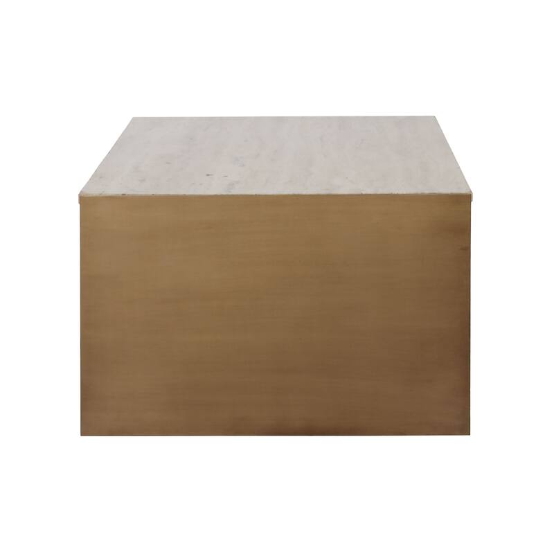 Keley Iron Coffee Table, Natural