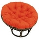 preview thumbnail 5 of 16, 48-inch Indoor/Outdoor Papasan Cushion (Cushion Only) Tangerine Dream