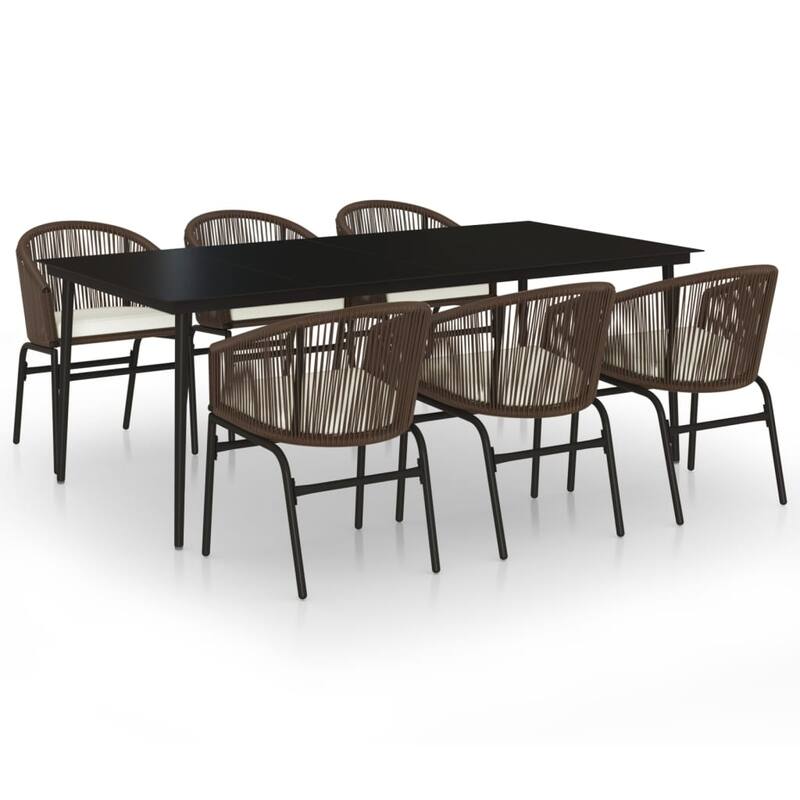 vidaXL Patio Dining Set Outdoor Garden Seat 3/5/7/9 Piece Multi Colors/Sizes
