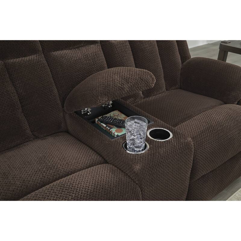 Signature Design by Ashley Free Wake Power Reclining Loveseat with Console - 75" W x 40" D x 40" H