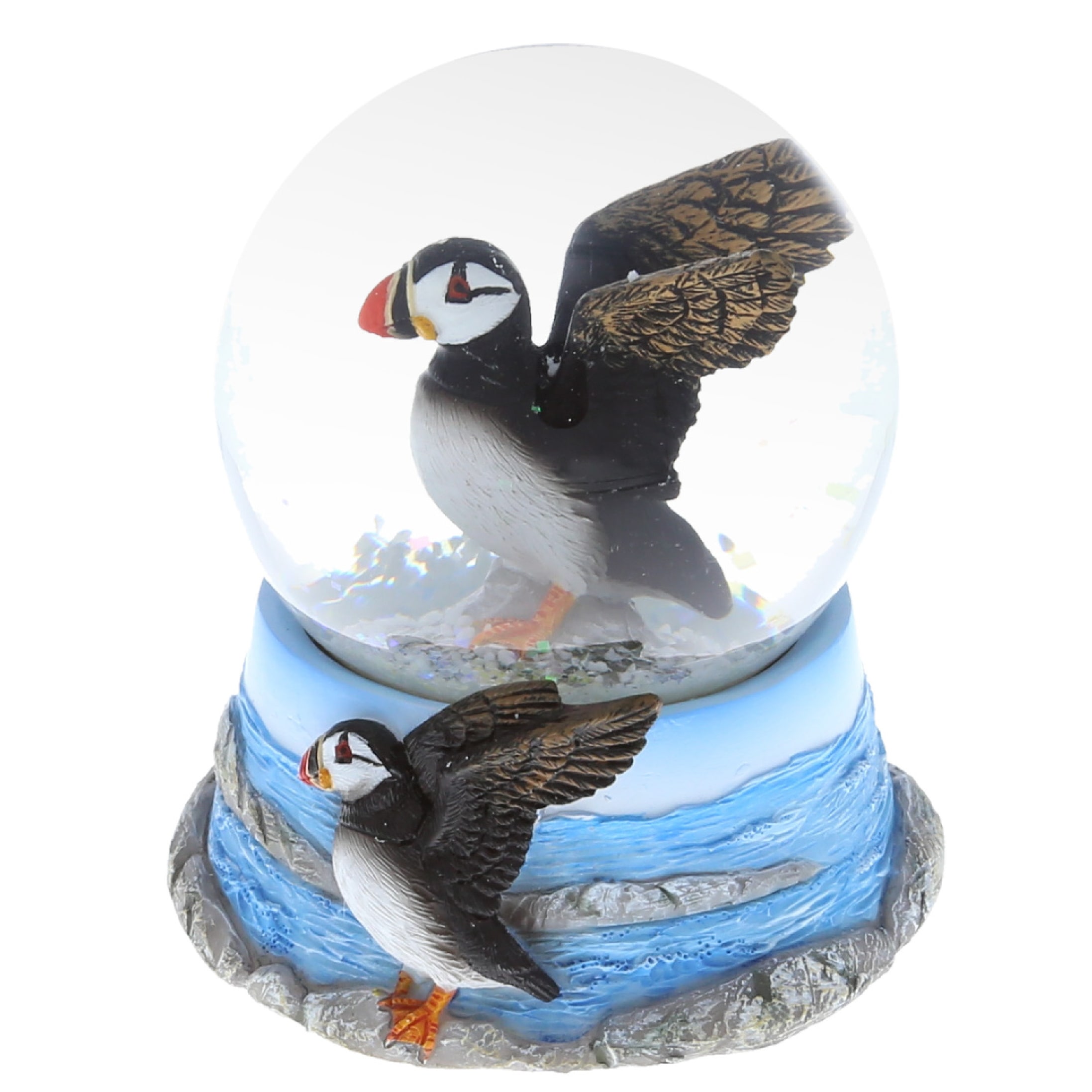 CoTa Global Puffin Snow Globe - Figurine with Sparkling Glitter - 3Lx3W3.5H inches