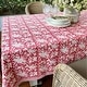 preview thumbnail 1 of 10, Red and White Christmas Tablecloth- Rectangular Carmen 60"x120"