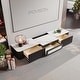 Modern TV Stand for Projector, Sintered Stone TV Cabinet with Drawers ...