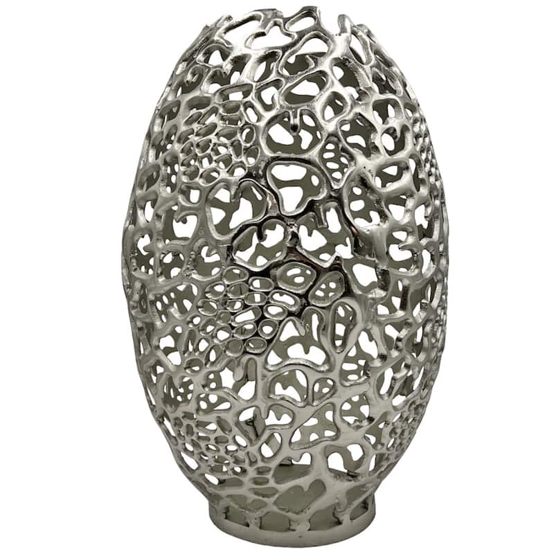 Decorative Handmade Aluminum Egg Nest Flower Vase
