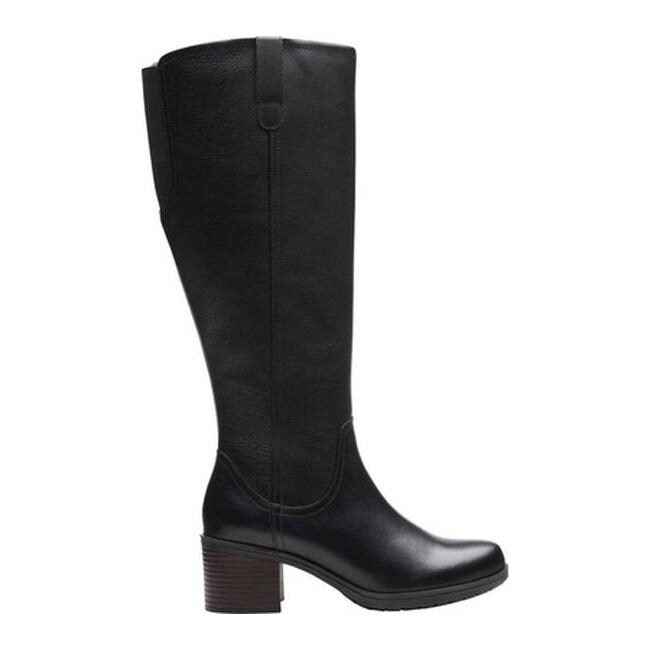 clarks wide calf leather boots