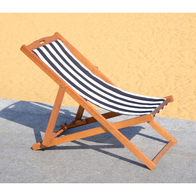 SAFAVIEH Outdoor Natalya Foldable Sling Chair (Set of 2) - 24W x 34D x 41H
