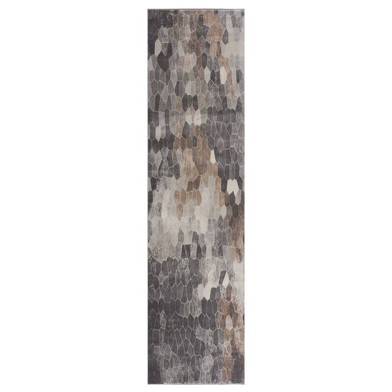 HomeRoots Geometric Modern Runner Area Rug
